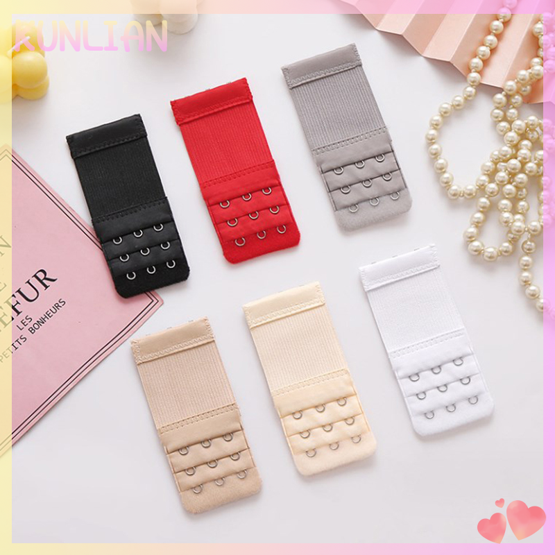 [KUNLIAN] Bra Extenders Strap Buckle Extension 2 Hooks Bra Strap Extender Adjustable Intimates Belt Buckle Accessories Women Bra Strap
