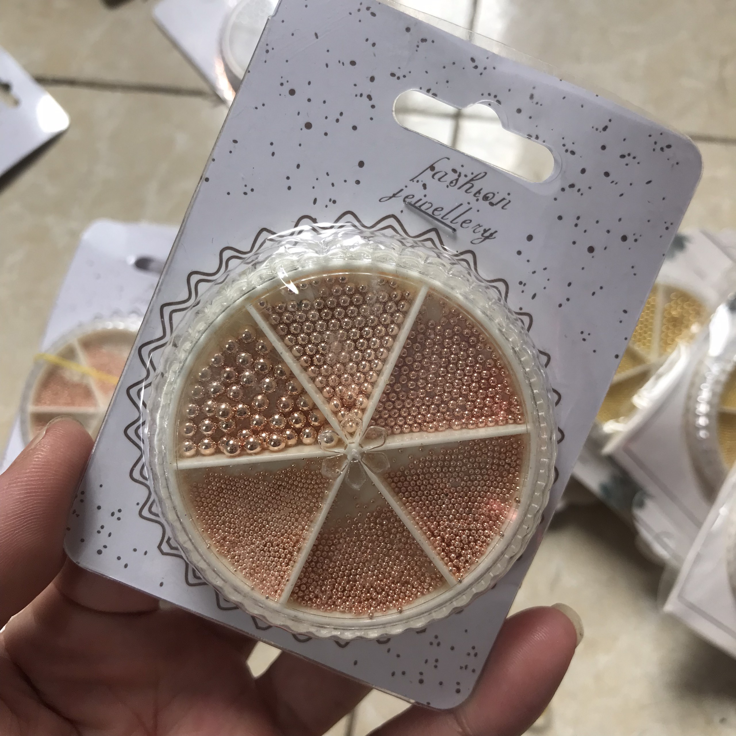 Set Ngọc Trai trang trí móng 3D mix size - Siêu Sáng - Sugar Nails