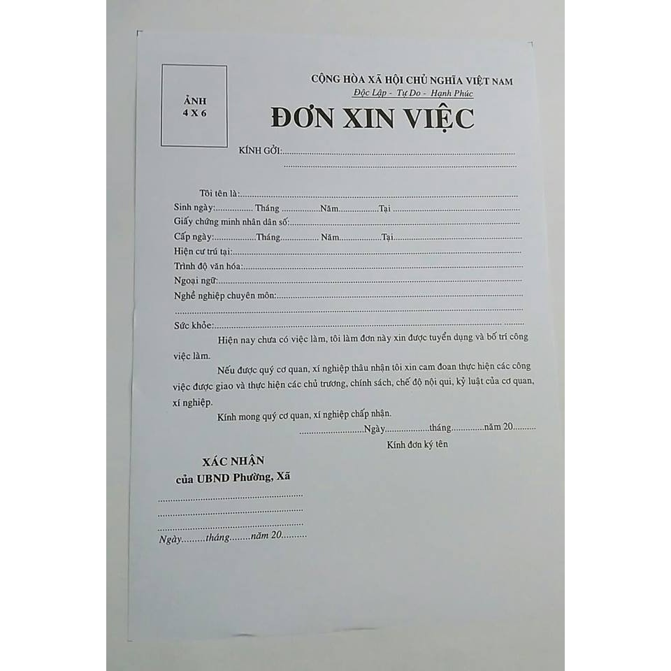 Hồ Sơ Xin Việc