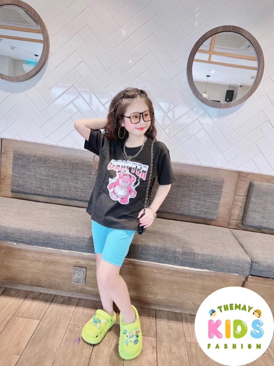 [8-40kg] Đồ bộ bé gái quần Lửng 3 Màu