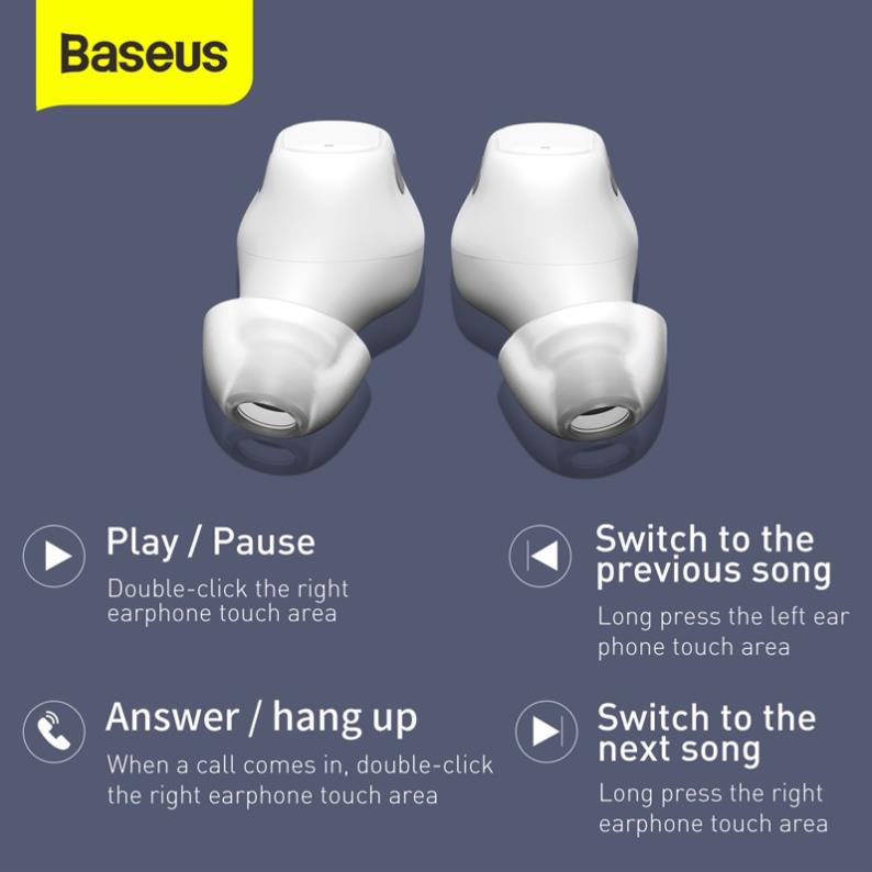 Tai Nghe Bluetooth 5.0 Baseus WM01/WM01 Plus TWS Chống Ồn