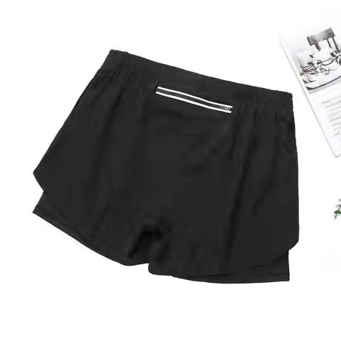 New #022 2 in 1 Running Shorts Women Sports Workout Athletic Shorts