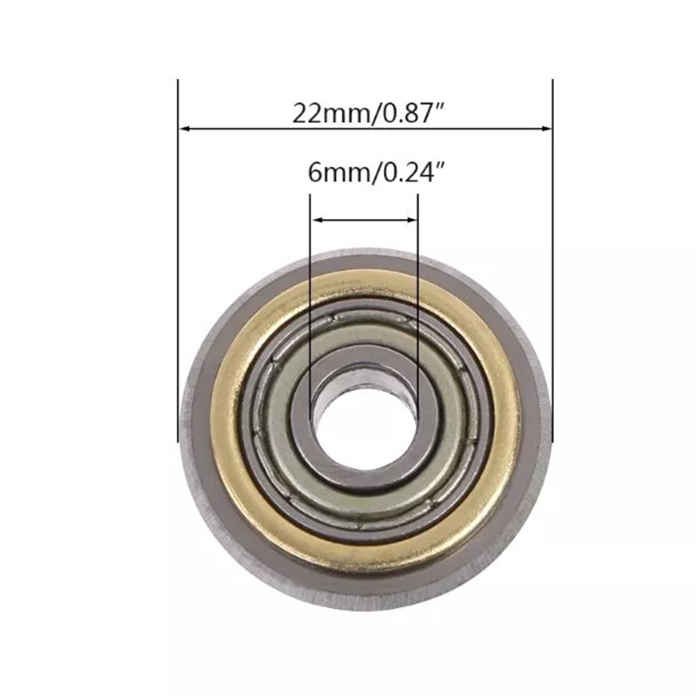 【Homeland】 Long Lasting Tile Cutter Wheel Replacement 3 Pack 22mm Diameter Smooth Scoring