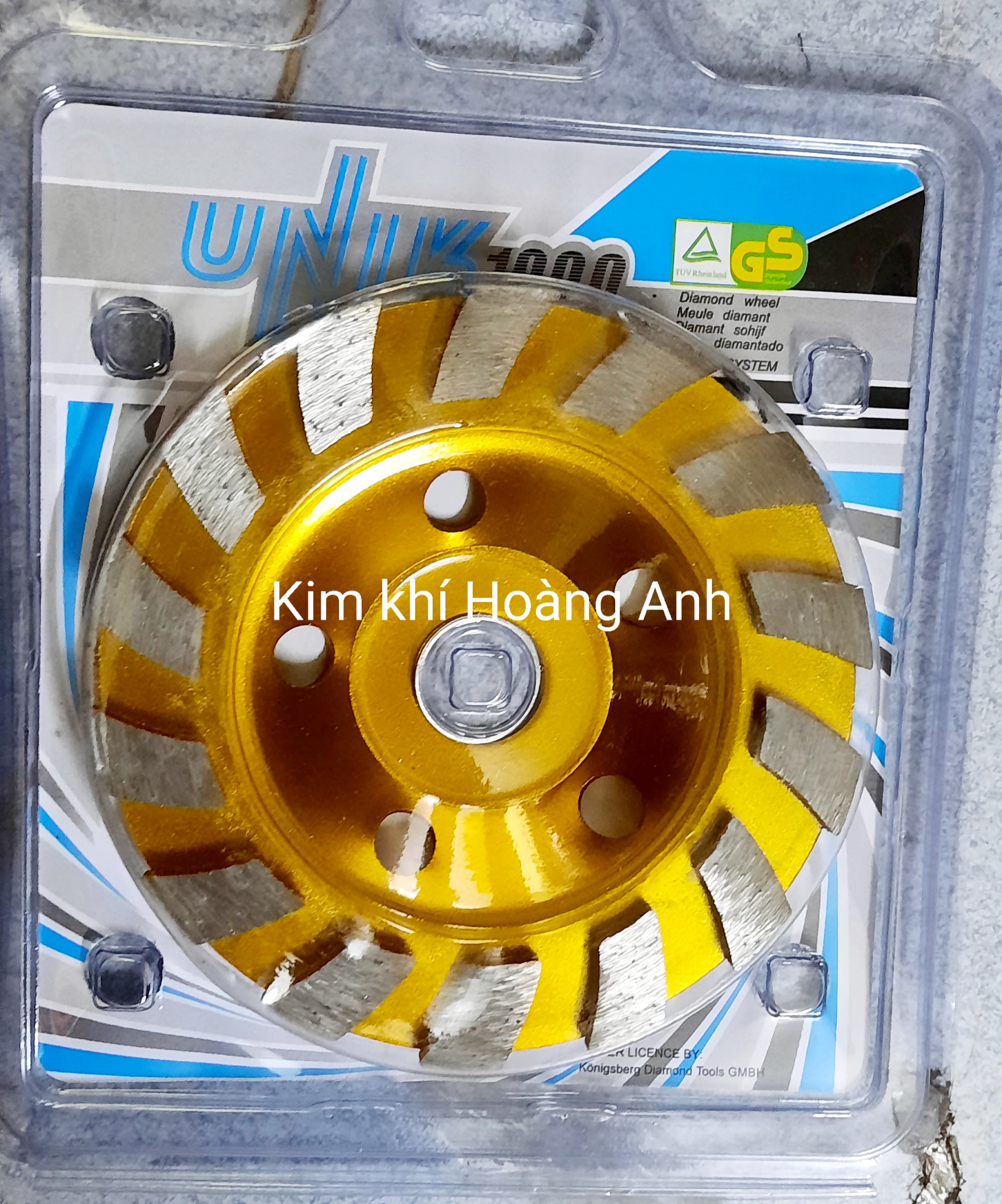 Đá mài bê tông, bát mài bê tông unik 100,125