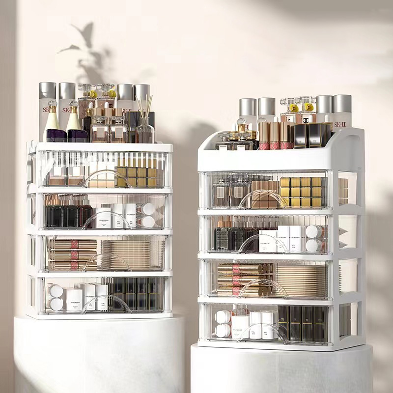 Desktop storage box, storage drawer, multi-layer storage cabinet, cosmetics storage, jewelry box, multi-functional organizing box, stationery storage box, cosmetics shelf