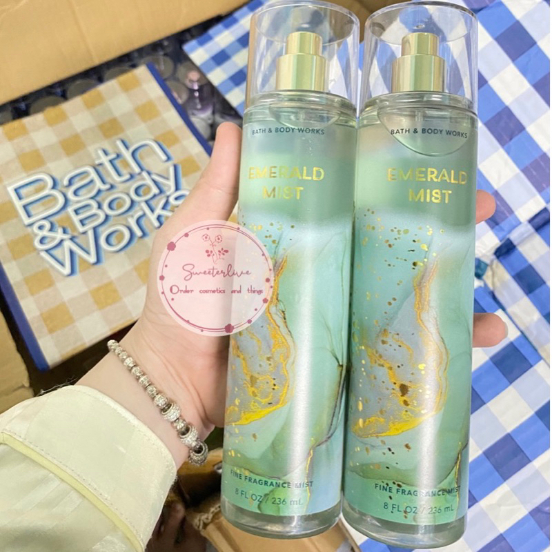 [10ML] Emerald Mist (Bill US) - Xịt thơm toàn thân BATH & BODY WORKS