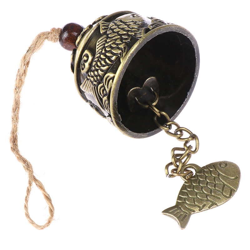 Blessing Bell Fish Feng Shui Bell Blessing Good Luck Fortune Hanging Wind ChimeGENGLI. 