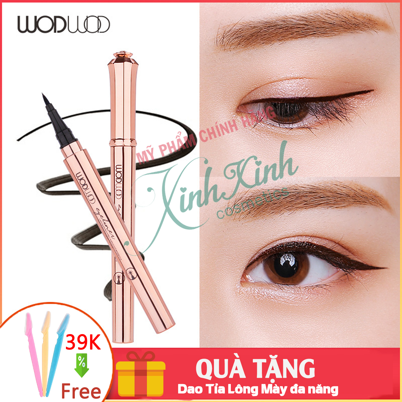 Kẻ mắt nước wodwod không lem trôi w707 - hàng nội địa trung