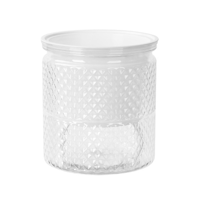 Automatic Water Absorbing Plant Pot Plastic Transparent Round Flower Pots for Hydroponic Flower Succulent Plant Pots FU