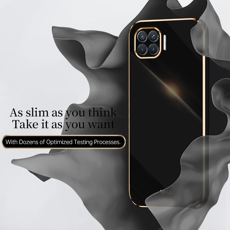 YBD Plating phone Case For OPPO A93 Reno 4F Casing Precise Camera Protection cases Luxury Straight Edge Cover