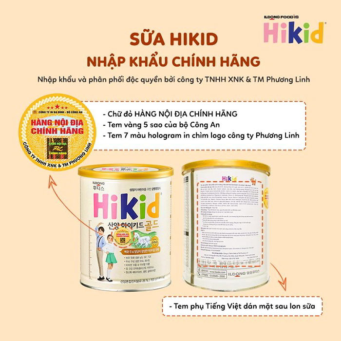 SỮA HIKID TĂNG CHIỀU CAO HỘP 650GR