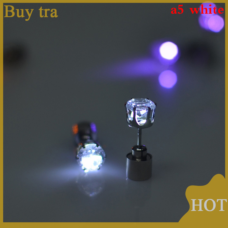1 cái nhấp nháy ánh sáng Stud Bông tai LED ánh sáng Stud Bông tai Bar hộp đêm KTV đồ trang sức