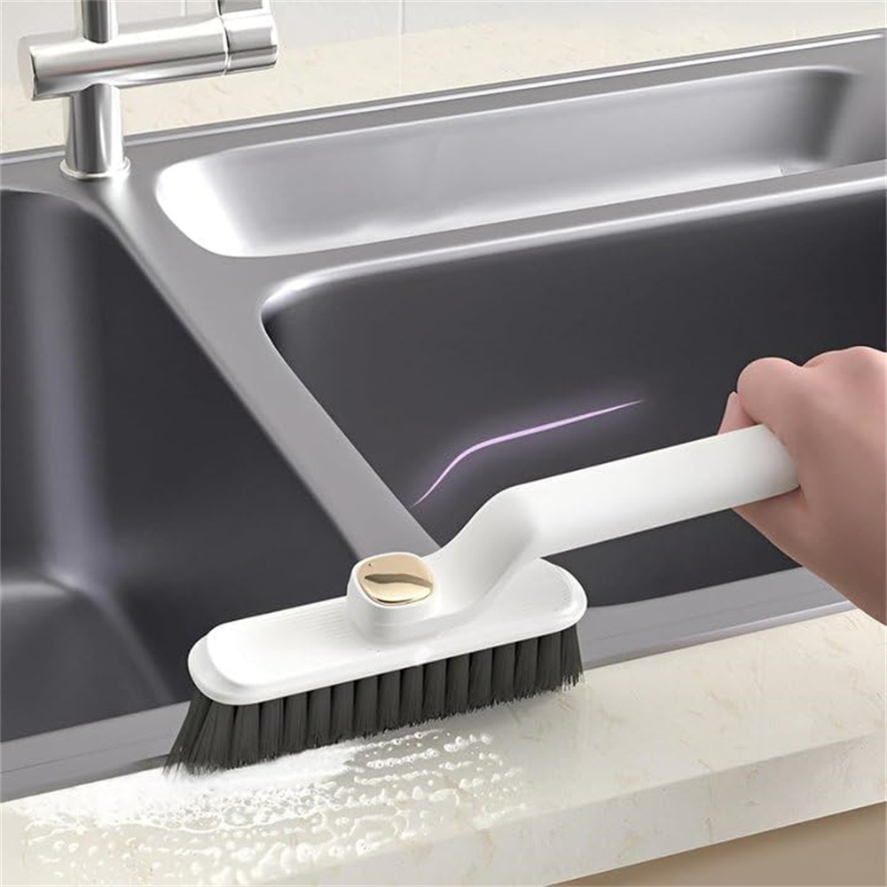 Kebidumei Multi-Function Rotating Crevice Cleaning Brush Kitchen Toilet Tile Joints Dead Angle Crevice Gap Cleaner Brush for Shower Floor