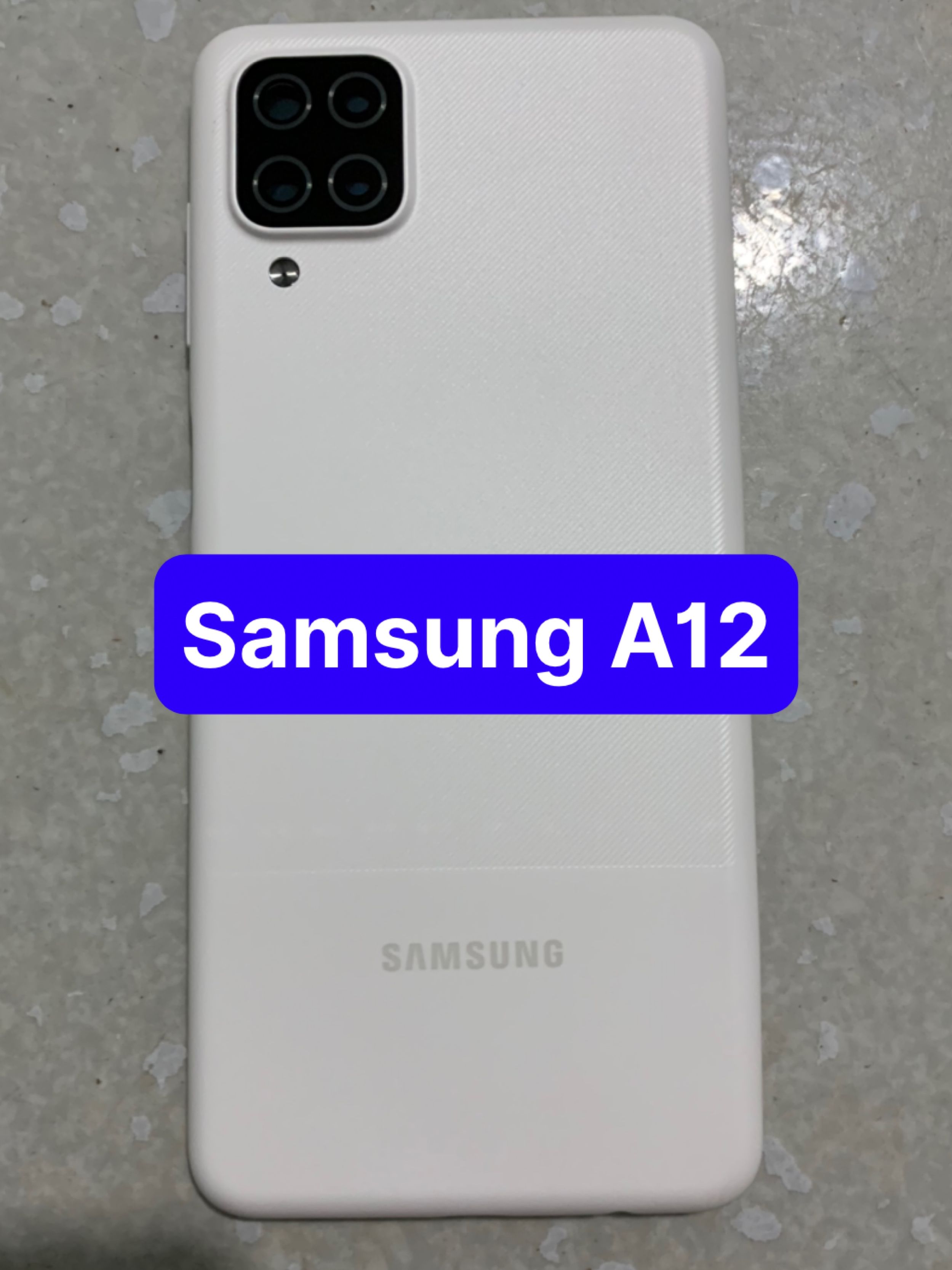 Bộ vỏ samsung A12 ,kèm khay sim,phím âm lượng,kính camera