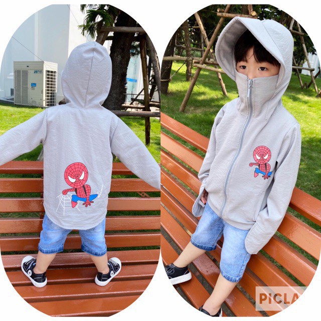 Áo nắng Spider Man dành cho bé