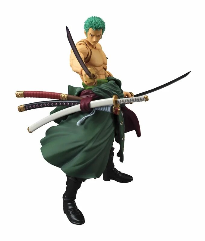 No retail box Anime One Piece 18Cm BJD Roronoa Zoro PVC Action Figure Collection Model Toys