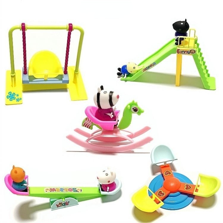 利Đồ chơi lắp ráp mô hình nhà heo Peppa Pig cho bé