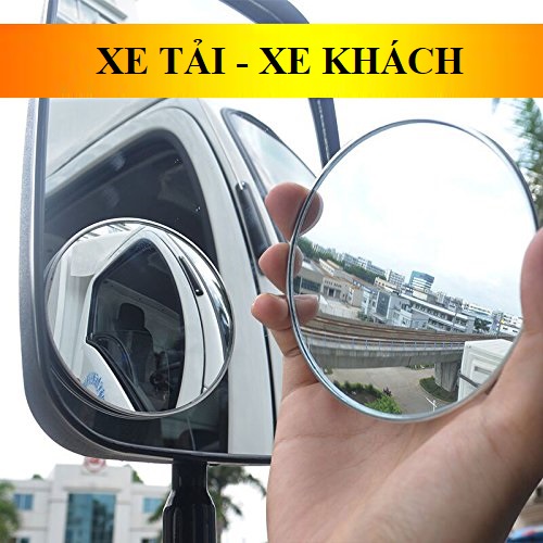 Gương cầu lồi gắn xe tải xe khách xe ben đường kính 75mm, 95mm