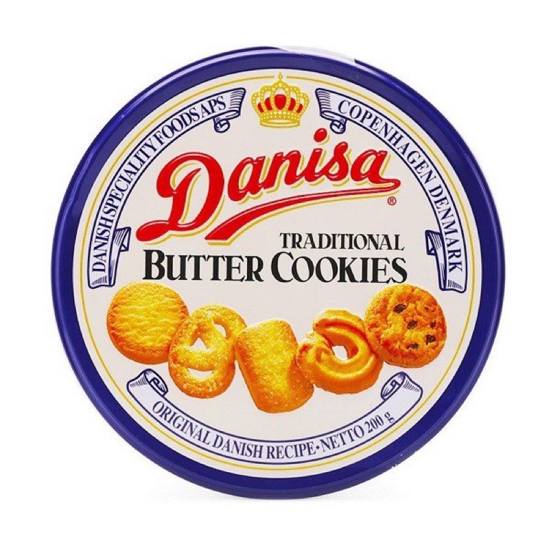 Bánh quy bơ danisa hộp thiếc date mới