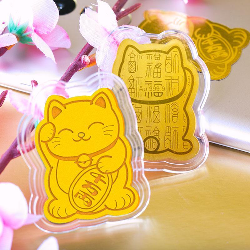 Miếng dán mèo thầƞ Եài may mắn