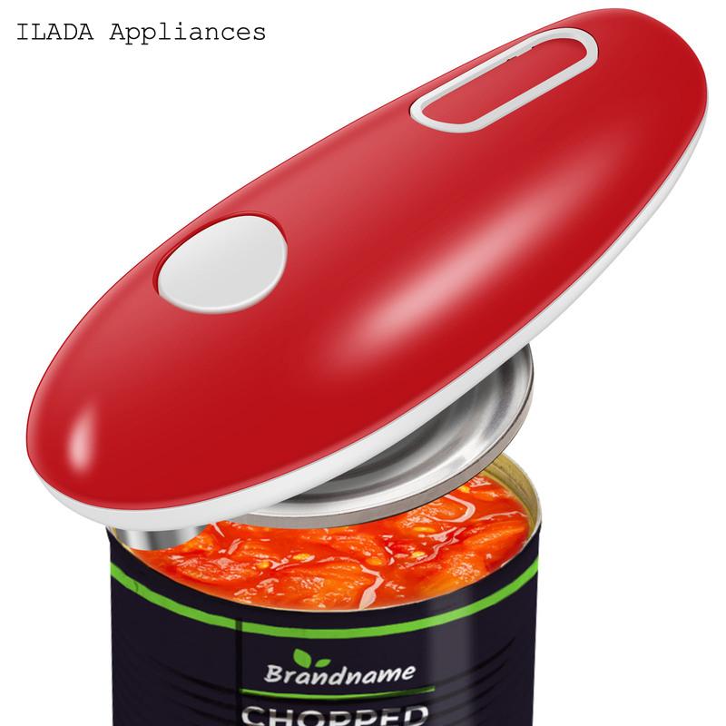 Electric Can Opener for Kitchen Chef Electric Can Opener Smooth Edge Automatic Can Opener Hand Free Electric Tin Opener One Touch Switch Portable Battery Powered Automatic Can Opener for Arthritis Kids Seniors