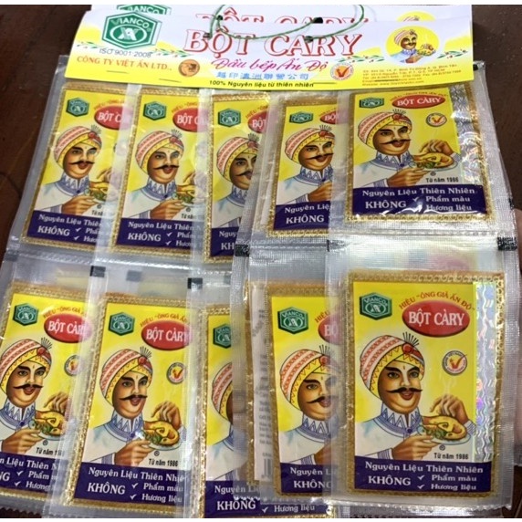 Bột cà ry hiệu ông già ấn độ gói 11g mới