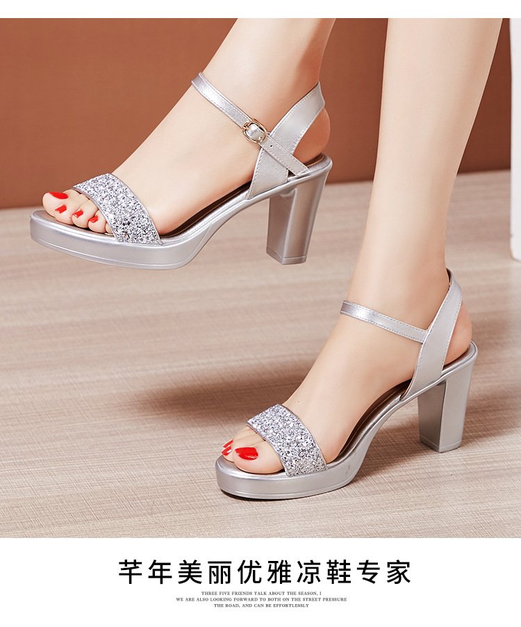 giày cao gót kim tuyến 7 phân