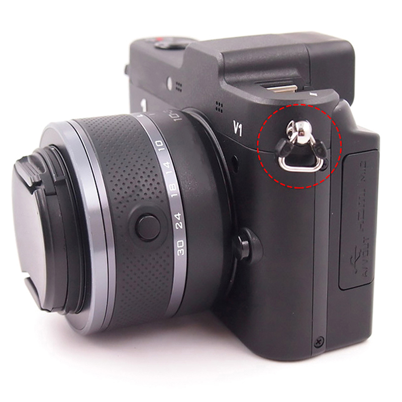 godessing 1Pair Camera Lug Ring Camera Strap Triangle Split Ring Hook For Slr Camera Strap Conversion Ring Metal Triangular Shoulder Strap Connection Buckle