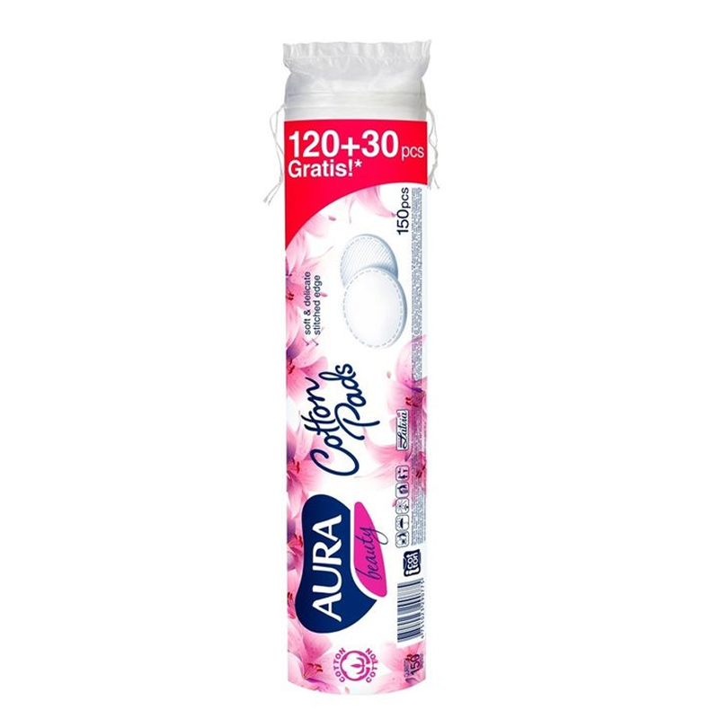 Bông Tẩy Trang Aura Beauty 150 miếng