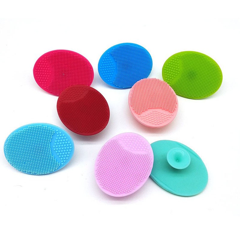 Miếng rửa mặt silicon gai mềm mại hình oval