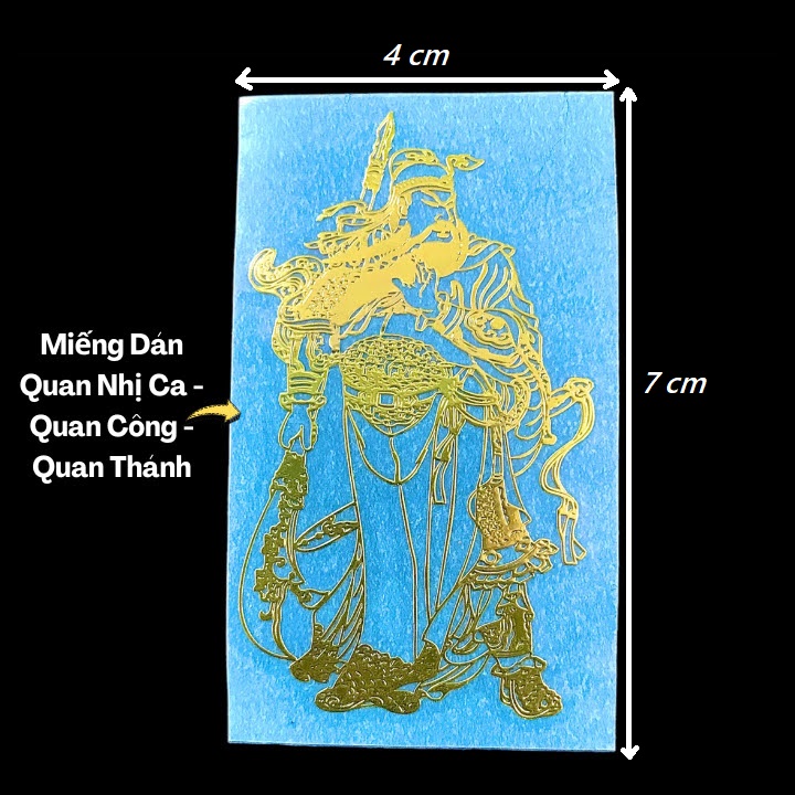 Miếng Dán Quan Nhị Ca - Quan Công - Quan Thánh - SP006170