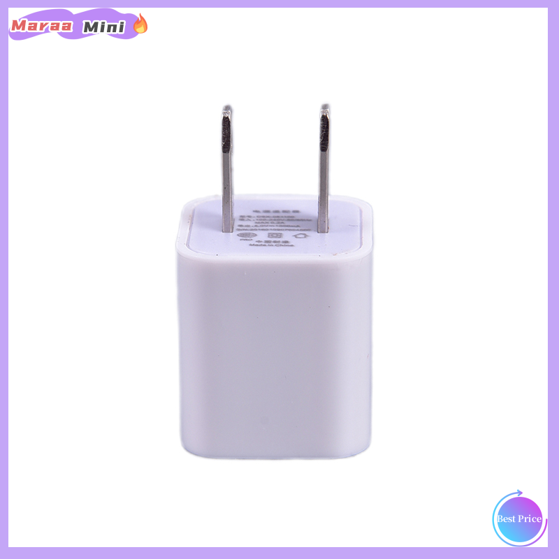 Maraa USB Cube Adapter 5W Wall Charger for iPod, iPad, iPhone 5 5c 5s 6 6s 7 Plus