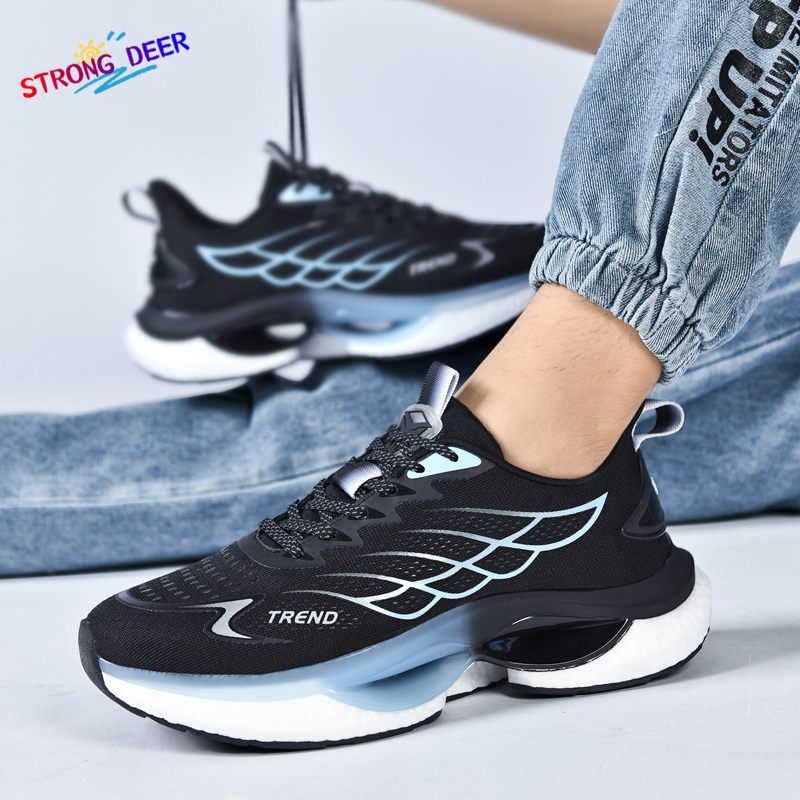 【STRONG DEER】Sneakers Unisex Fashion Shock Absorbing Marathon Running Shoes Sports Shoes Size：39-45