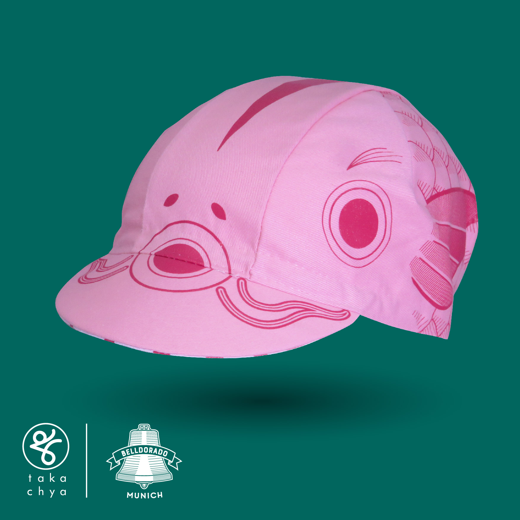 pink cycling cap