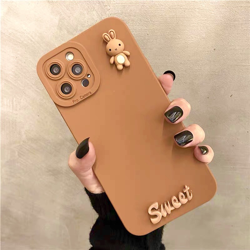 Ốp Lưng Basic Camera Nổi - Mẫu Thỏ Sweet Nổi