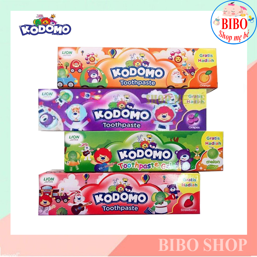 Kem Đánh Răng Trẻ Em Kodomo Thái Lan - 45g có nhiều mùi hương trái cây cho bé dễ chịu