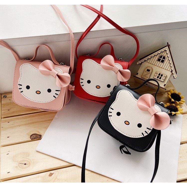 Túi Đeo Chéo Mini Hình Mèo Hello Kitty Cho Bé Gái Chubby Storee