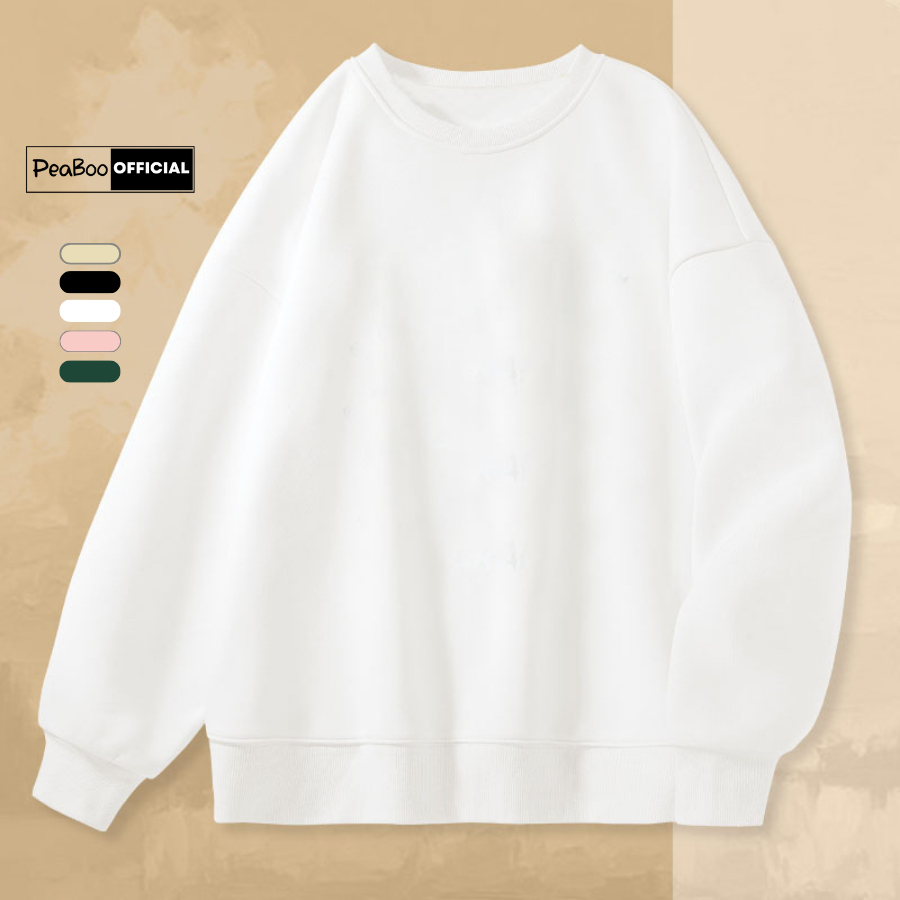 Áo sweater twiligh nam nữ by peaboo unisex chất nỉ lót bông form rộng
