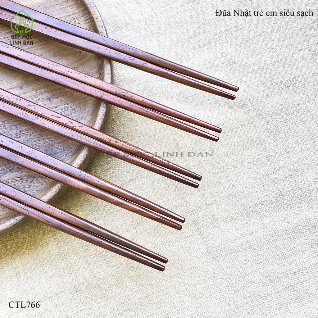 [FREESHIP MAX]Đũa Nhật trẻ em gỗ Trắc siêu sạch chất lượng cao (01 đôi) CTL766.