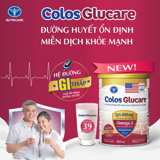 Sữa bột COLOS GLUCARE 800g cho người tiểu đường