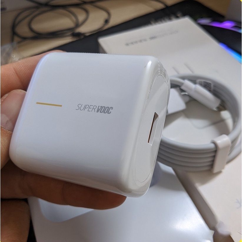 Bộ sạc siêu nhanh Super Vooc 6A 65W Chân TypeC