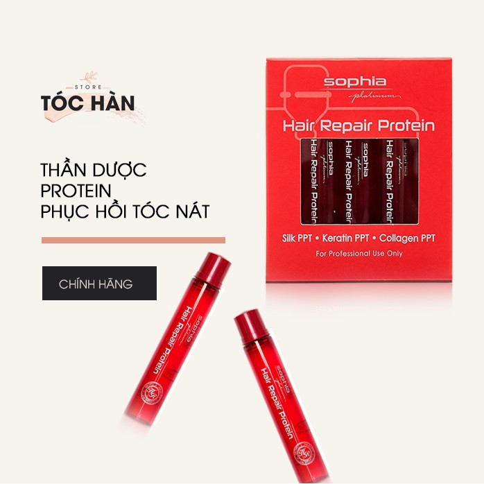 Protein Phục Hồi Tóc Hư Nát SOPHIA Platinum 13ml