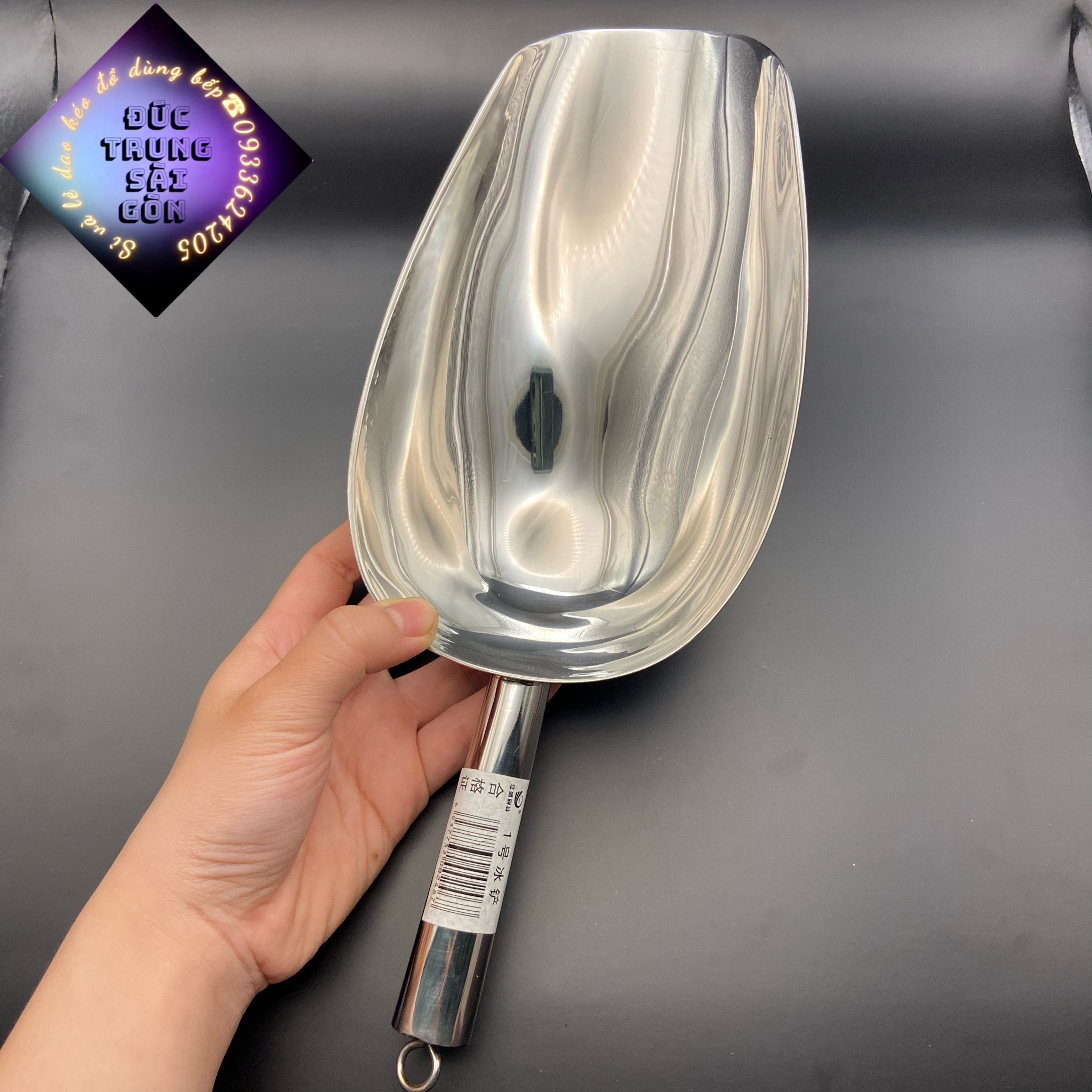 Xúc đá, xúc gạo, xúc hạt inox cao cấp đủ size