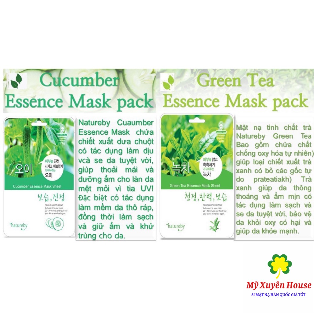 Mặt Nạ Natureby Hàn Quốc Chính Hãng 10 Miếng