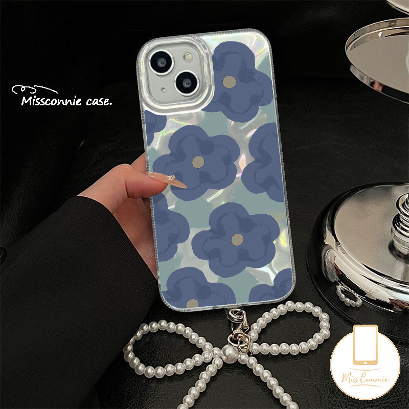 Luxury%20Ripple%20Luster%20Creative%20Pearl%20Bracelet%20Case%20Compatible%20for%20IPhone%2015%207Plus%2014%2012%2011%2013%20Pro%20Max%207%2015%208%2014%20Plus%20X%20XR%20XS%20Max%20SE%202020%20Cute%20Cartoon%20Blue%20Flower%20Painting%20Cover%20-%20Image%206