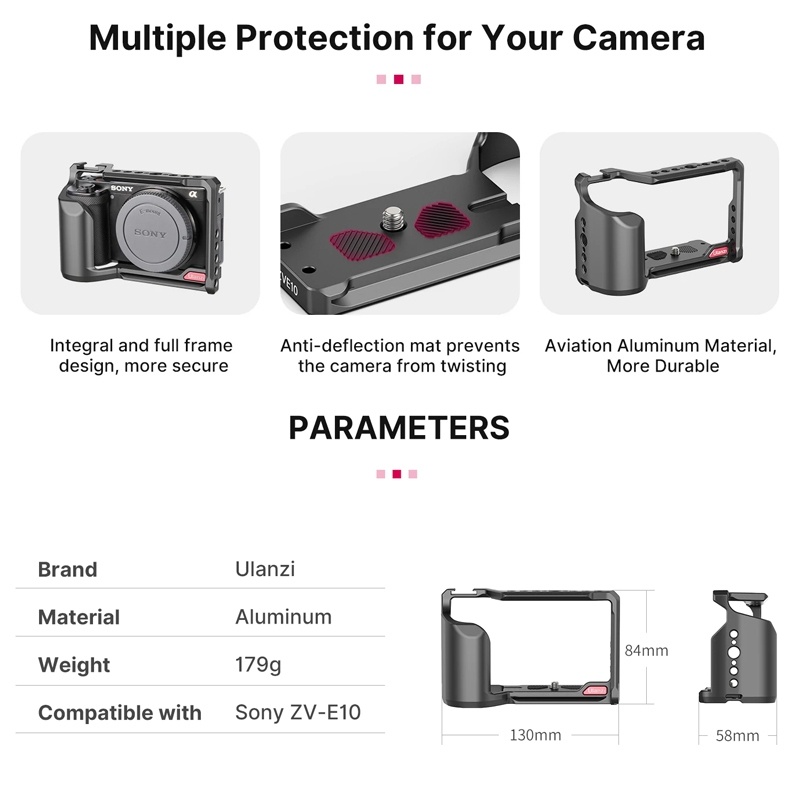 ULANZI CZVE10 CAMERA CAGE FOR SONY ZVE10 item better ThaiPick