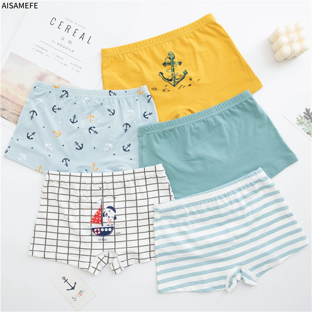 AISAMEFE Children Underwear Little Boy Cotton Underwear Big Boy Boxer