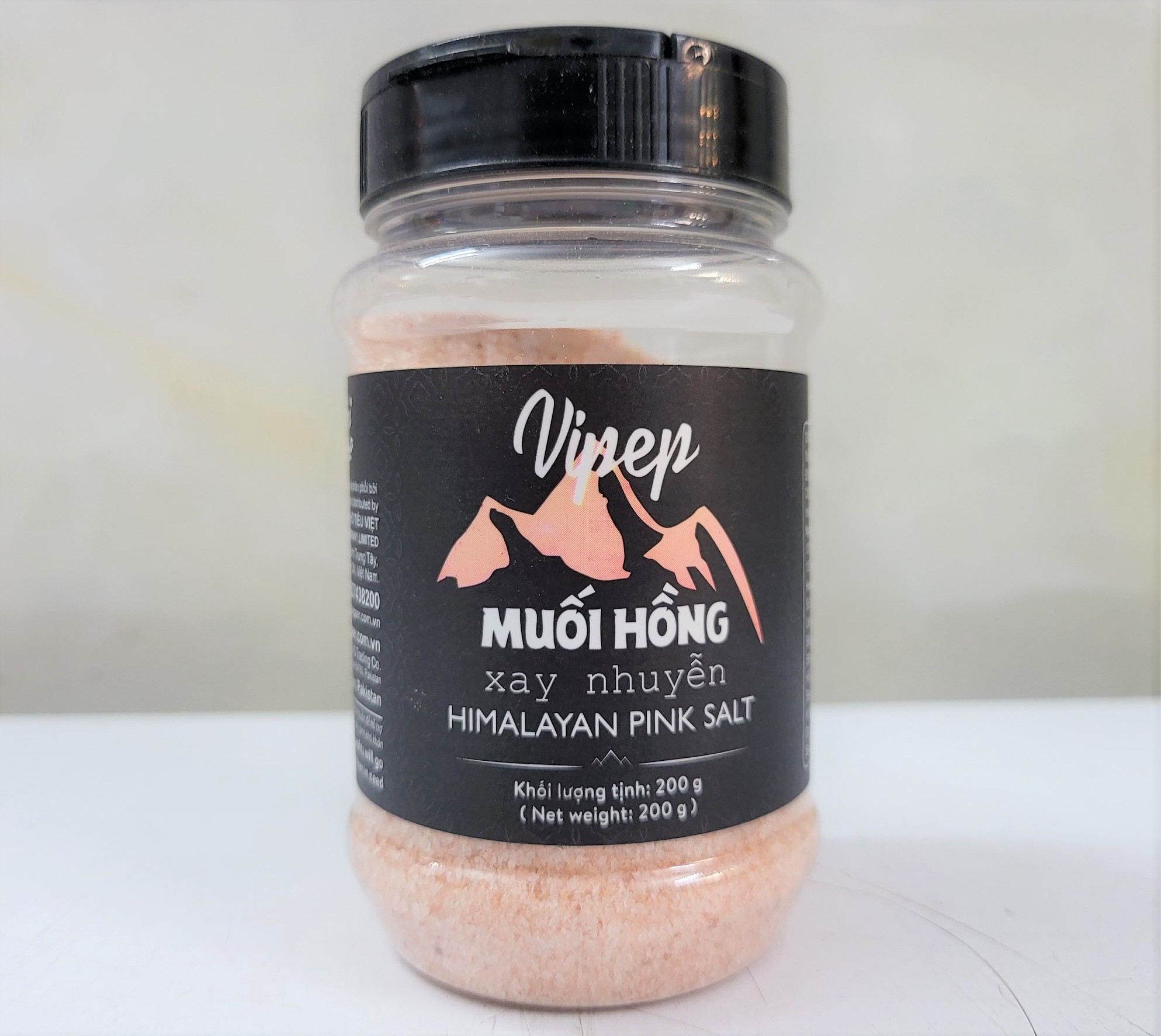 [Hộp nhỏ 200g – MỊN] Muối hồng [Pakistan] VIPEP Hymalayan Pink Salt (bph-hk)