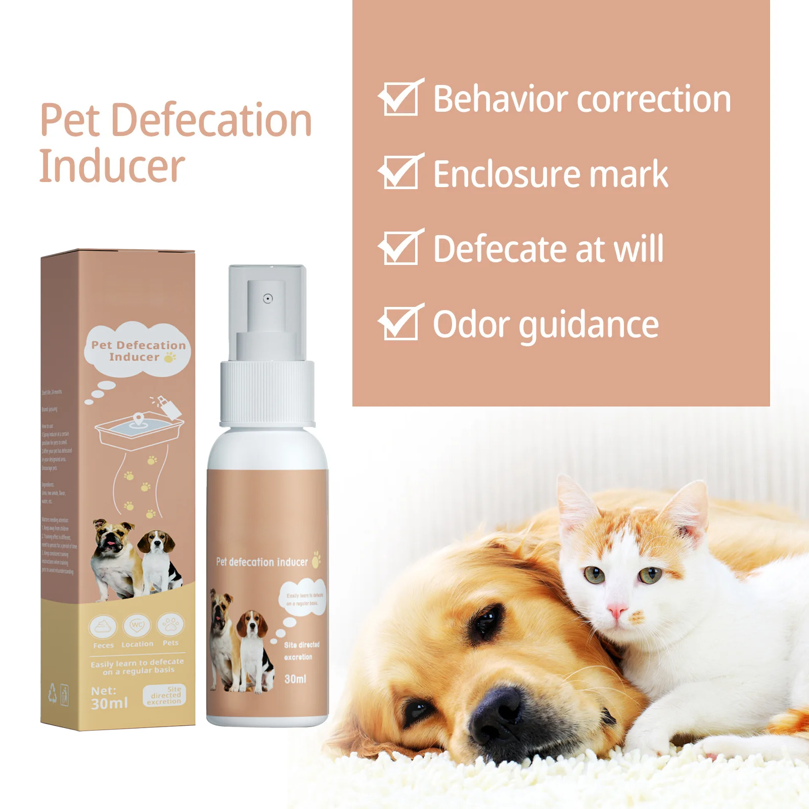 【Best value for money】 Pet Defecation Inducer Spray Positioning ...