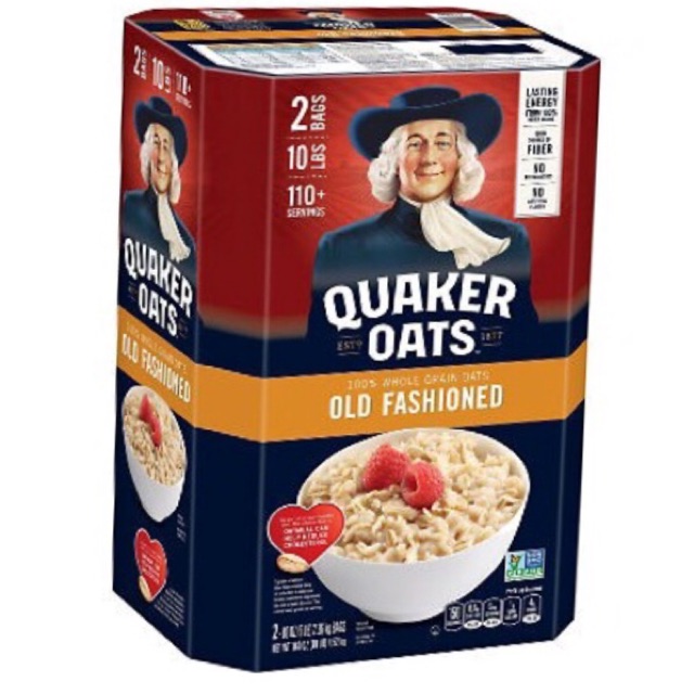 Yến mạch Quaker Oats Nguyên hạt Thùng 4.52 kg Hàng chuẩn mỹ – Thơm ngon bổ dưỡng